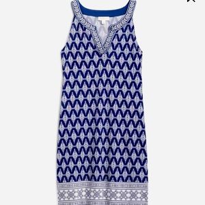 NWT! Magnolia Grace navy embroidered trim dress